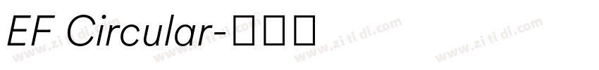 EF Circular字体转换